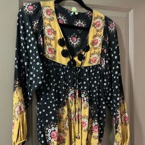 Xs Farm Rio Instaria Top Yellow Motif